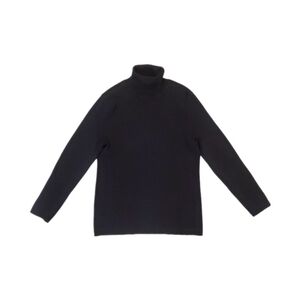 Chico's Women's Black Ribbed‎ Knit Turtleneck Pullover Sweater Size Medium